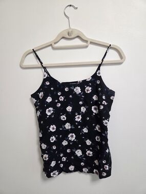 Vero Moda Black Floral Spaghetti Strap Cami